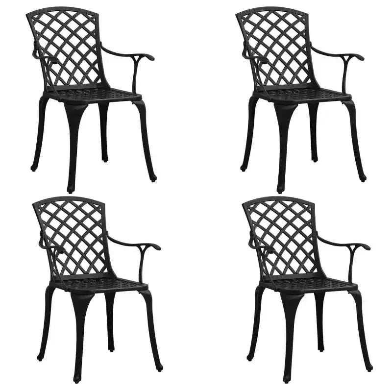 vidaXL Ensemble bistrot aluminium moulé