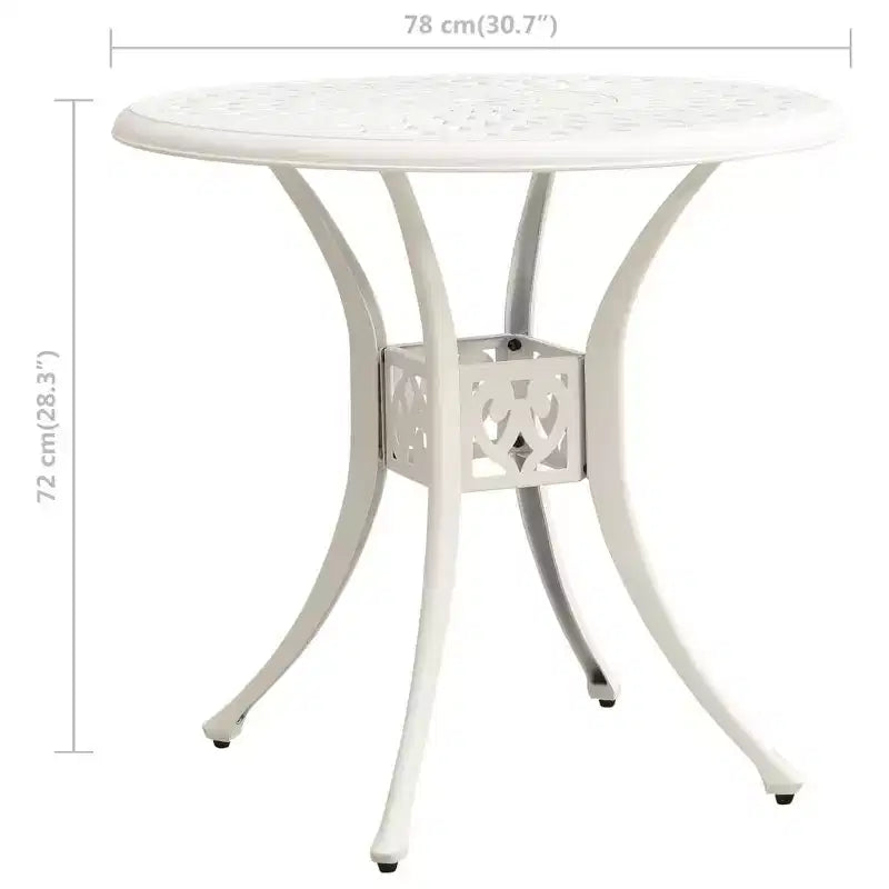 vidaXL Ensemble bistrot aluminium moulé