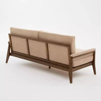 Christopher Knight Home Sneha Canapé moderne 3 places en velours et bois de 74 po