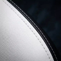 Chaise de Gamer LauKingdom avec Repose-pieds, Fauteuil de Jeu Ergonomique à Dossier Haut, Appui-tête et Soutien Lombaire Réglables, Style Course en Cuir PU pour Bureau et Maison