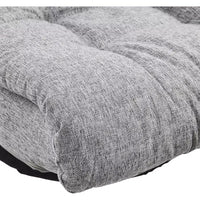 Chaise longue pivotante en mousse Summit Adventure avec appuie-tête, compatible avec le sol, chaise de jeu réglable, gris 26x23x14 pouces