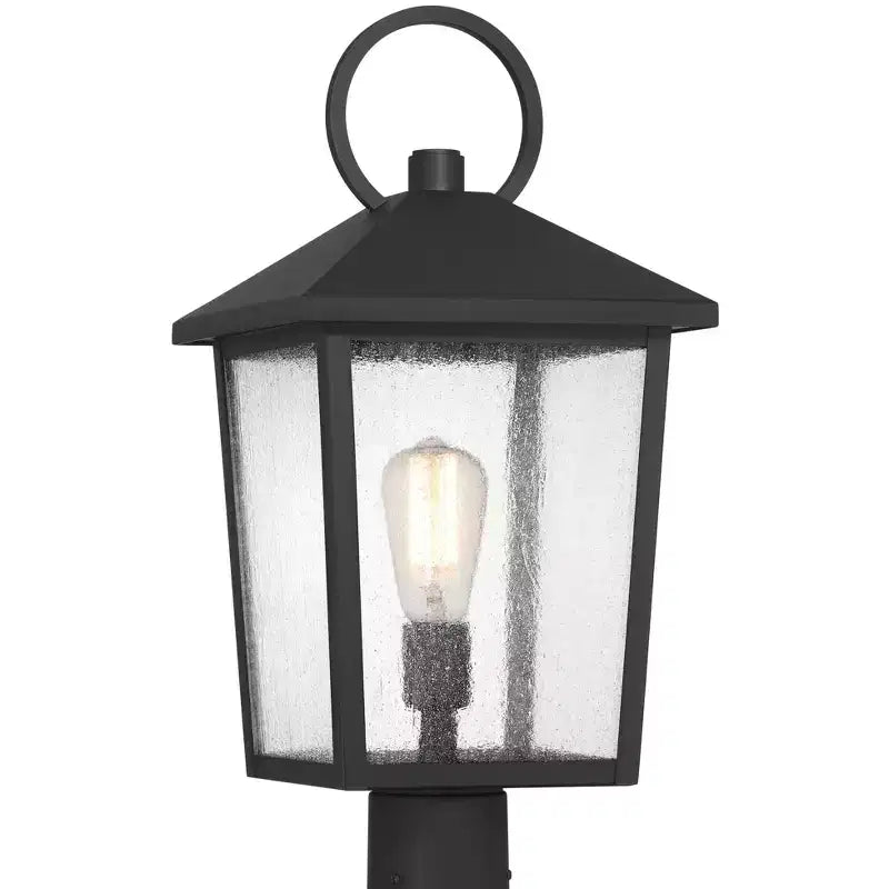 Poteau d'éclairage d'extérieur John Timberland Westmont, 20 3/4 haut, sable noir