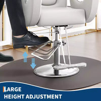 Fauteuil de barbier professionnel inclinable Garvee, chaise de salon de beauté pour barbier et domicile, fauteuil de salon pivotant à 30° pour coiffeur