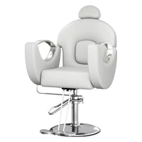 Fauteuil de barbier professionnel inclinable Garvee, chaise de salon de beauté pour barbier et domicile, fauteuil de salon pivotant à 30° pour coiffeur