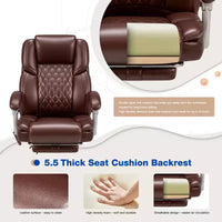 Chaise de bureau de direction chauffante et massante EROMMY
