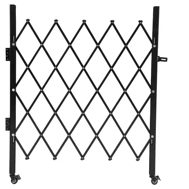 Barrière de sécurité pliable avec roues universelles, clôture extensible Barrière de barrage roulante à 360°, cour, jardin, garage