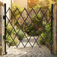 Barrière de sécurité pliable avec roulettes universelles, clôture extensible, barrière roulante à 360°, cour, jardin, garage
