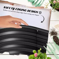 Kit de jardin surélevé galvanisé, jardinière métallique avec bordure de sécurité