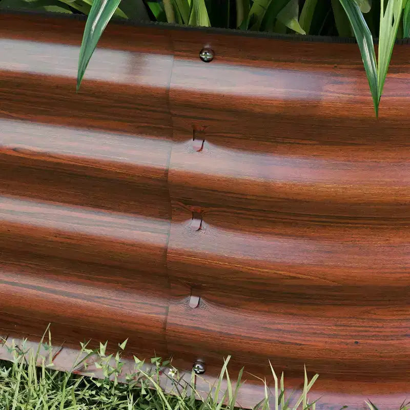Kit de jardin surélevé galvanisé, jardinière métallique avec bordure de sécurité