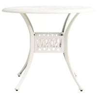 vidaXL Ensemble de bistro en aluminium moulé avec tabourets pivotants standard