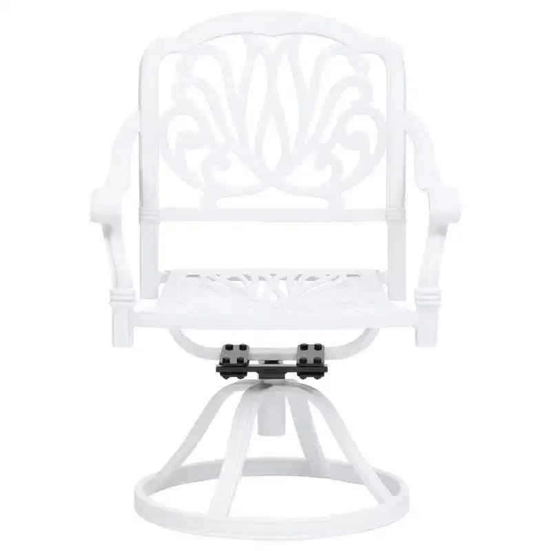 vidaXL Ensemble de bistro en aluminium moulé avec tabourets pivotants standard