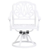 vidaXL Ensemble de bistro en aluminium moulé avec tabourets pivotants standard