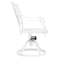 vidaXL Ensemble de bistro en aluminium moulé avec tabourets pivotants standard