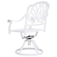 vidaXL Ensemble de bistro en aluminium moulé avec tabourets pivotants standard