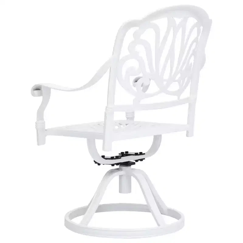 vidaXL Ensemble de bistro en aluminium moulé avec tabourets pivotants standard