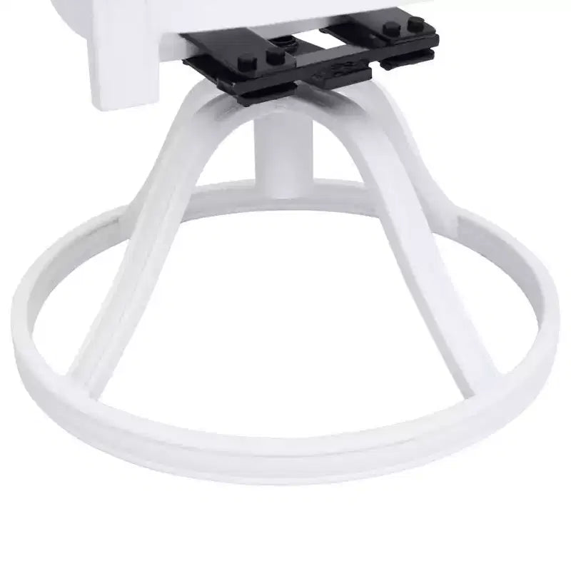 vidaXL Ensemble de bistro blanc en aluminium moulé, ensemble de bistro pivotant standard