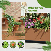 Jardinière surélevée Dovelina avec treillis et bac à plantes en métal avec écran d'intimité pour plantes grimpantes - 59 x 30/60, 47 x 47/94, 72 x 35/47/70/94