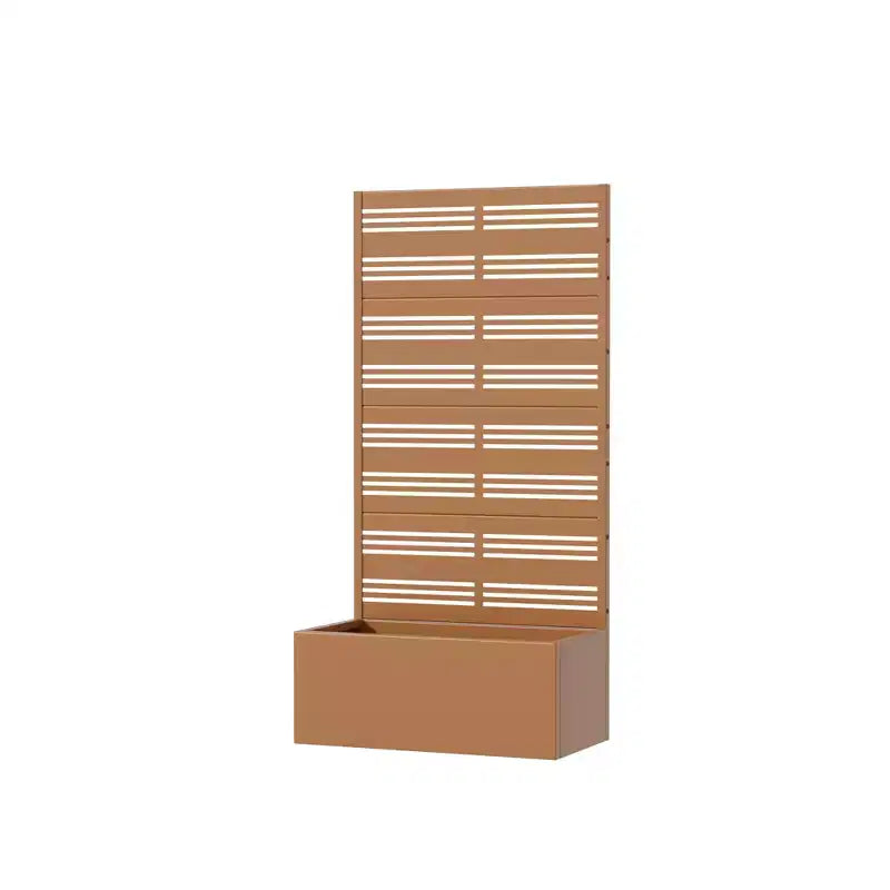 Jardinière surélevée Dovelina avec treillis et bac à plantes en métal avec écran d'intimité pour plantes grimpantes - 59 x 30/60, 47 x 47/94, 72 x 35/47/70/94