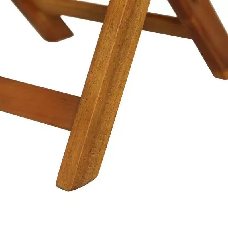 vidaXL Ensemble de bistro Ton bois Bois d'acacia massif Ensemble de bistro pliable