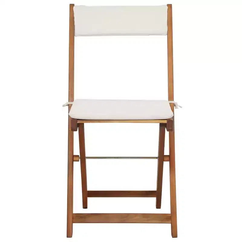 vidaXL Ensemble de bistro Ton bois Bois d'acacia massif Ensemble de bistro pliable