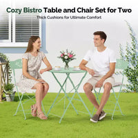 Ensemble bistro 3 pièces Karl Home avec coussins d'assise
