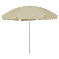 vidaXL Parasol de plage jaune sable 118,1