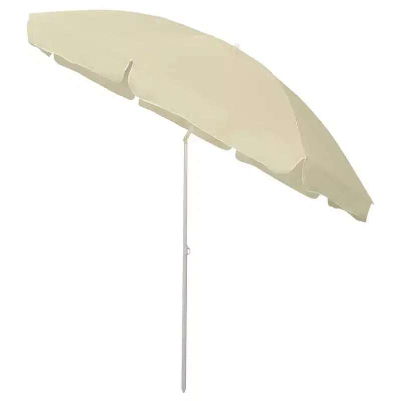 vidaXL Parasol de plage jaune sable 118,1