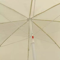 vidaXL Parasol de plage jaune sable 118,1
