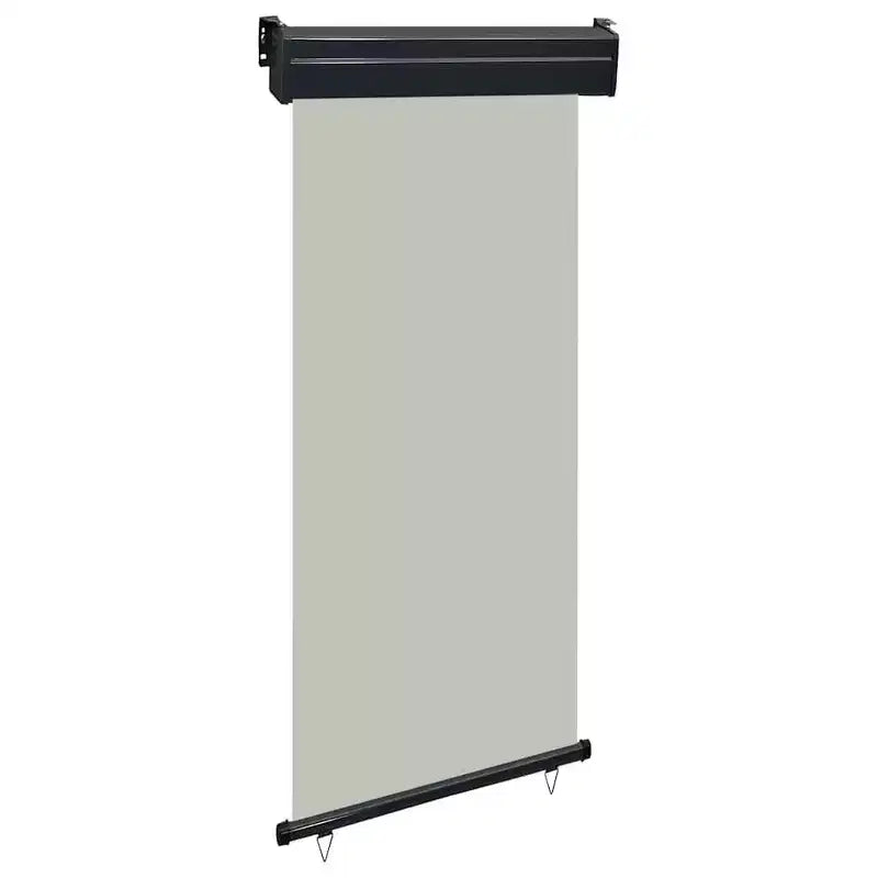 vidaXL Store latéral de balcon Acier gris 105 x 250 cm Accoudoirs réglables