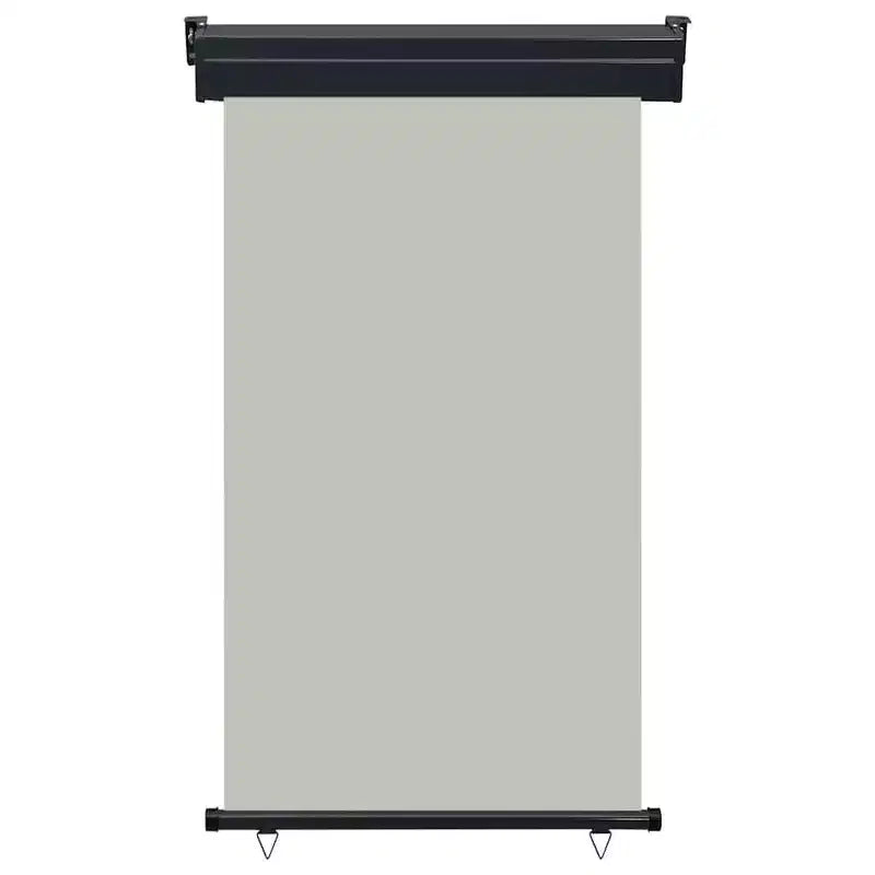 vidaXL Store latéral de balcon Acier gris 105 x 250 cm Accoudoirs réglables