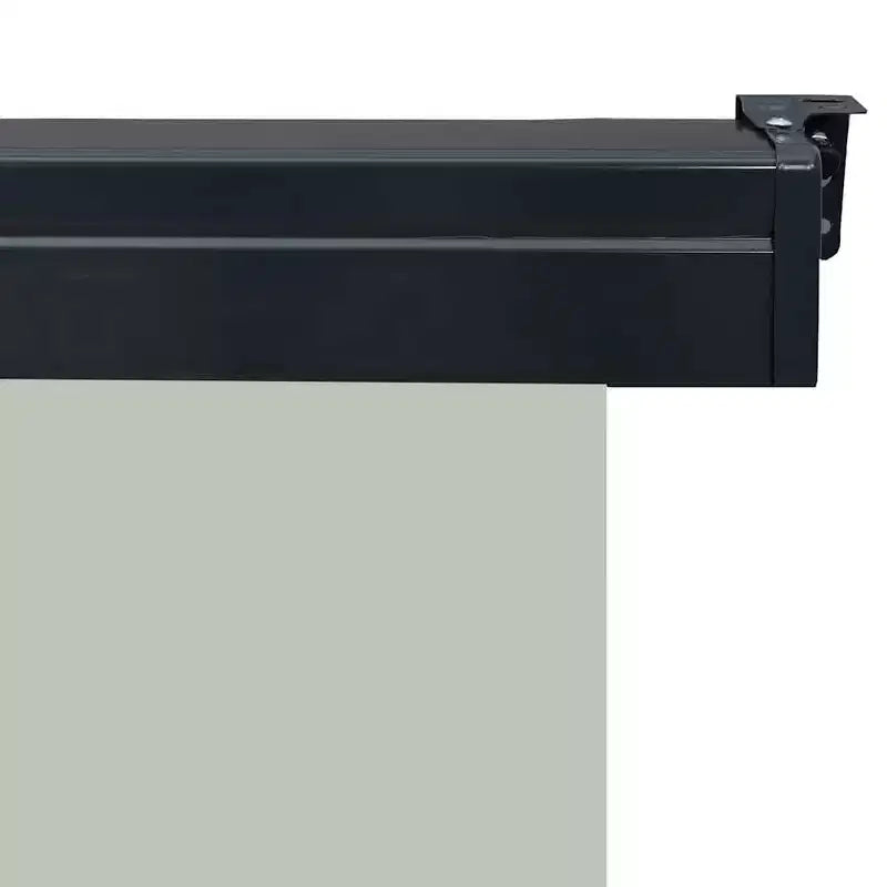 vidaXL Store latéral de balcon Acier gris 105 x 250 cm Accoudoirs réglables
