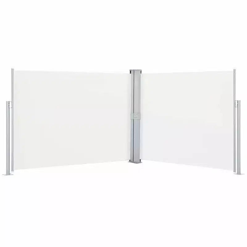 vidaXL Store latéral crème en polyester avec revêtement PU 55,1 x 393,7 in