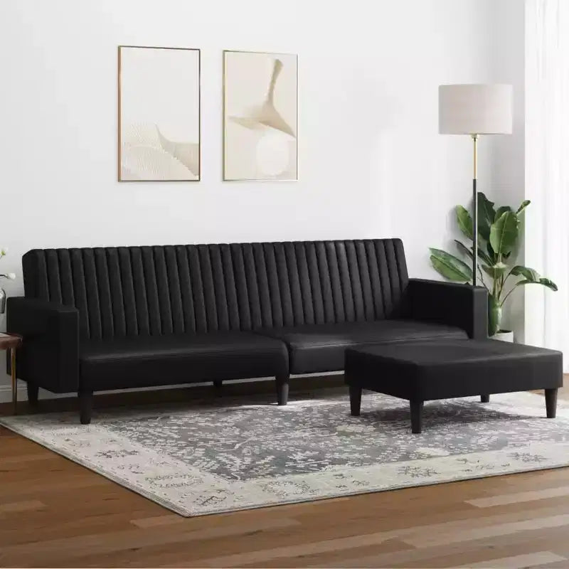 vidaXL Ensemble canapé, Noir