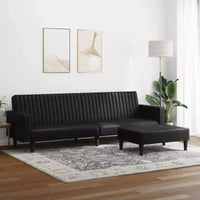 vidaXL Ensemble canapé, Noir