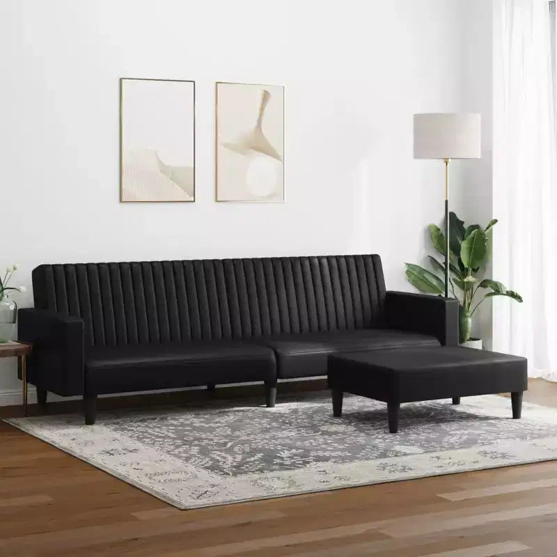 vidaXL Ensemble canapé, Noir
