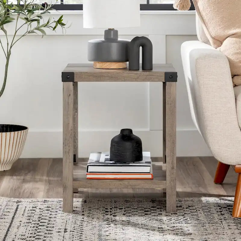 Table d'appoint Middlebrook Kujawa 18 pouces avec pieds en X