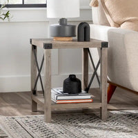 Table d'appoint Middlebrook Kujawa 18 pouces avec pieds en X