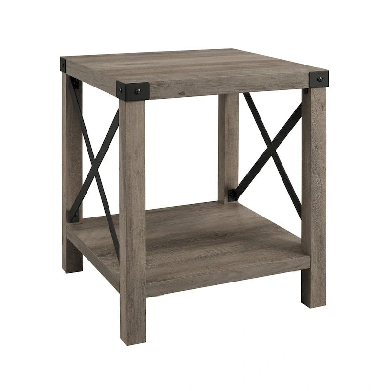 Table d'appoint Middlebrook Kujawa 18 pouces avec pieds en X