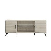 Meuble TV à 2 portes de 60 pouces de style moderne du milieu du siècle Middlebrook