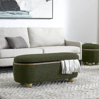Banc Ottoman de Rangement, Banc Ottoman Capitonnage avec Rangement et Assise, Grand Banc de Rangement pour Couvertures et Repose-Pieds