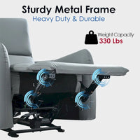 Fauteuil inclinable électrique avec port USB, fauteuil inclinable mural peu encombrant