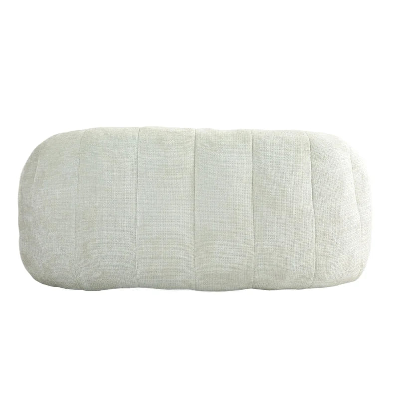 Fauteuil de détente blanc 63.78 rembourré en chenille avec mousse haute densité
