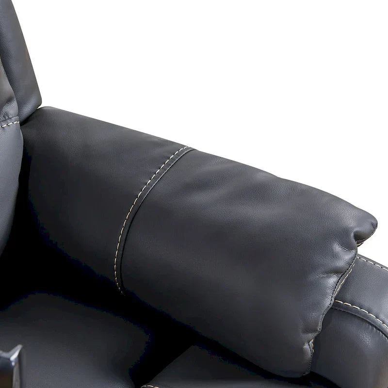Fauteuil Inclinable Électrique Zéro Gravité en Cuir Reconstitué avec Massage et Chauffage
