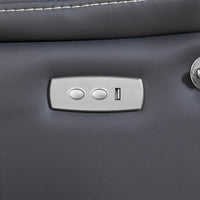 Fauteuil Inclinable Électrique Zéro Gravité en Cuir Reconstitué avec Massage et Chauffage