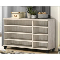 Meuble à chaussures 3 portes, style moderne, 45 W, avec 6 étagères réglables