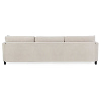 Canapé spacieux beige 107.87 4 places avec ottoman mobile