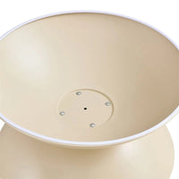 Tables basses gigognes rondes avec cadre en métal (lot de 2)