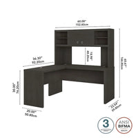 Bureau d'angle Echo avec huche par Bush Business Furniture