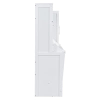 Lit escamotable Queen Size avec armoire et tiroirs