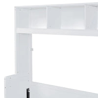 Lit escamotable Queen Size avec armoire et tiroirs